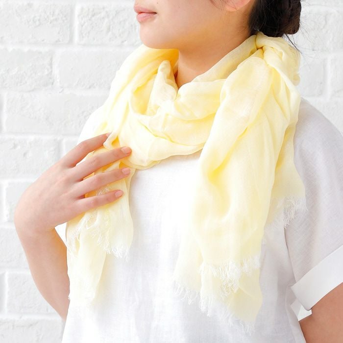 蚊帳織り ふんわり 大判ストール 約100cm×約170cm（米ぬか繊維）NUKATO
